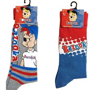 2 Planet Socks Bazooka Original Bubble Gum Socks